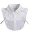 False Collar Detachable Blouse Fake Collar Half Shirt Ruffled Lace Top Elegant for Women Girls Design-c $9.17 Blouses
